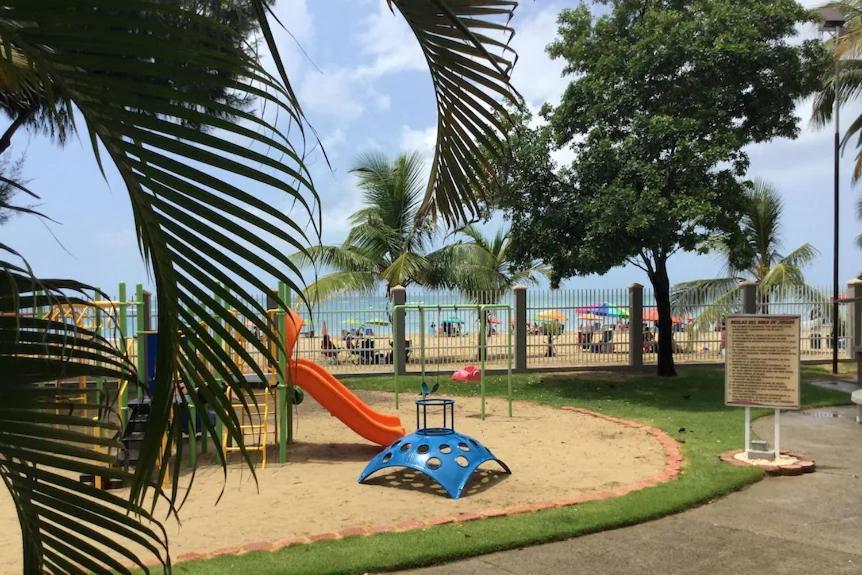 Downtown Beachfront Isla Verde Luxury Apartment 圣胡安 外观 照片